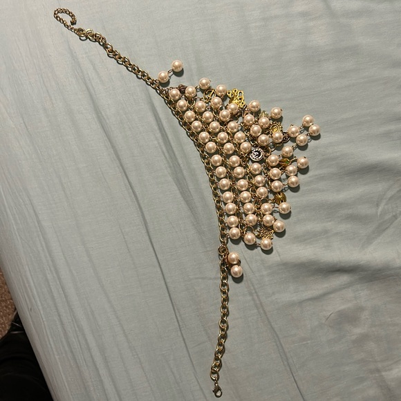 unknown Jewelry - Fake pear necklace with charms. 18 in long. Pretty necklace. Never worn.